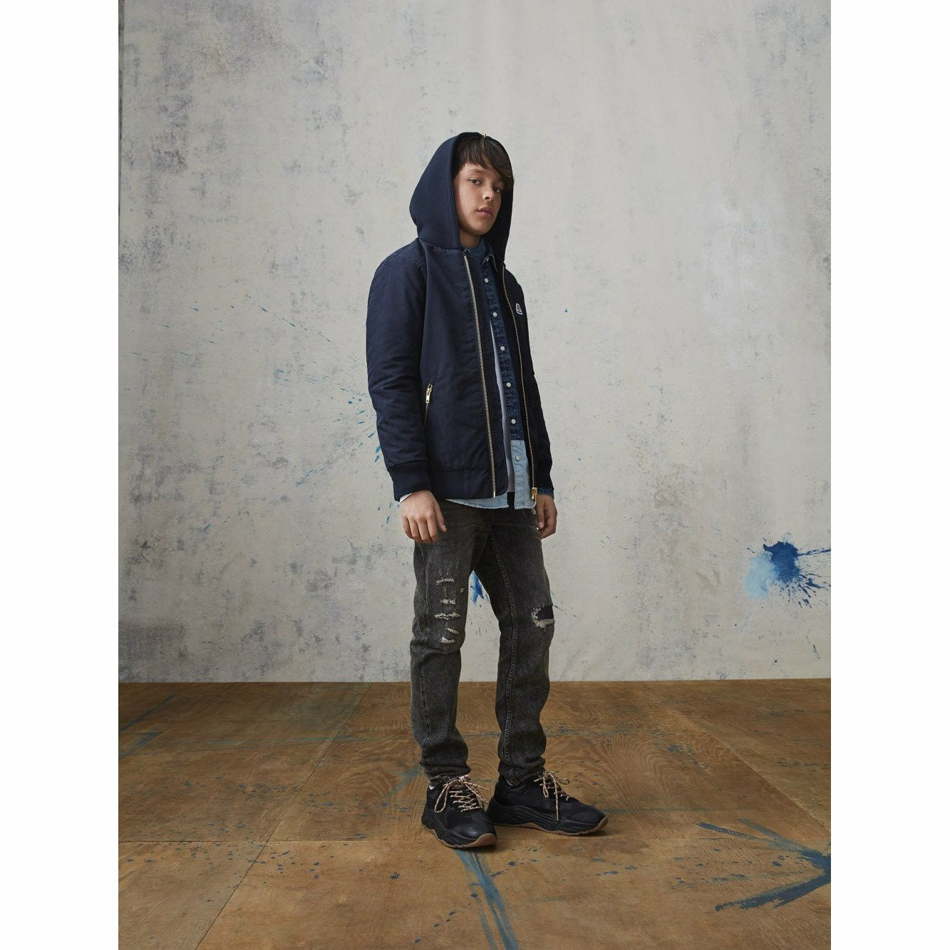 Dean - Black Layer | Loose Tapered Fit