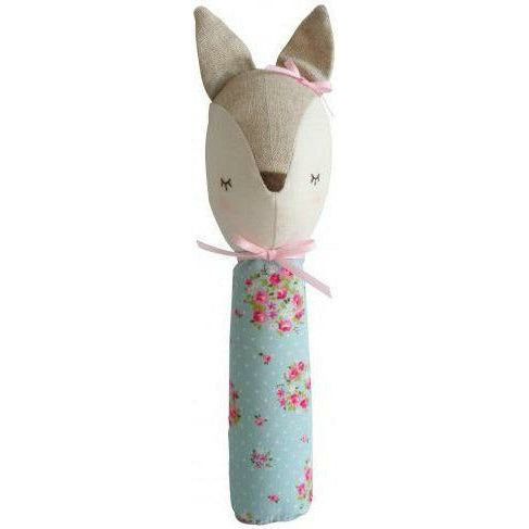 Dreaming Daphne Deer Squeaker Blue Floral