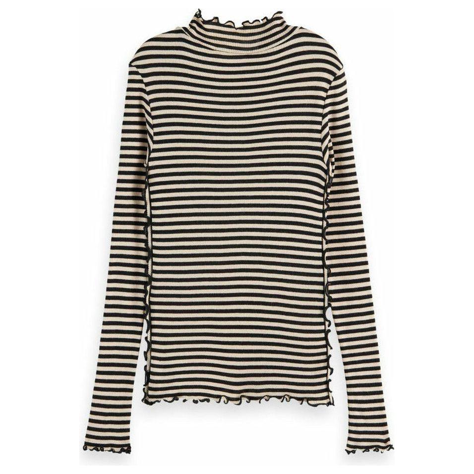 Long-Sleeved Yarn-Dyed Striped
