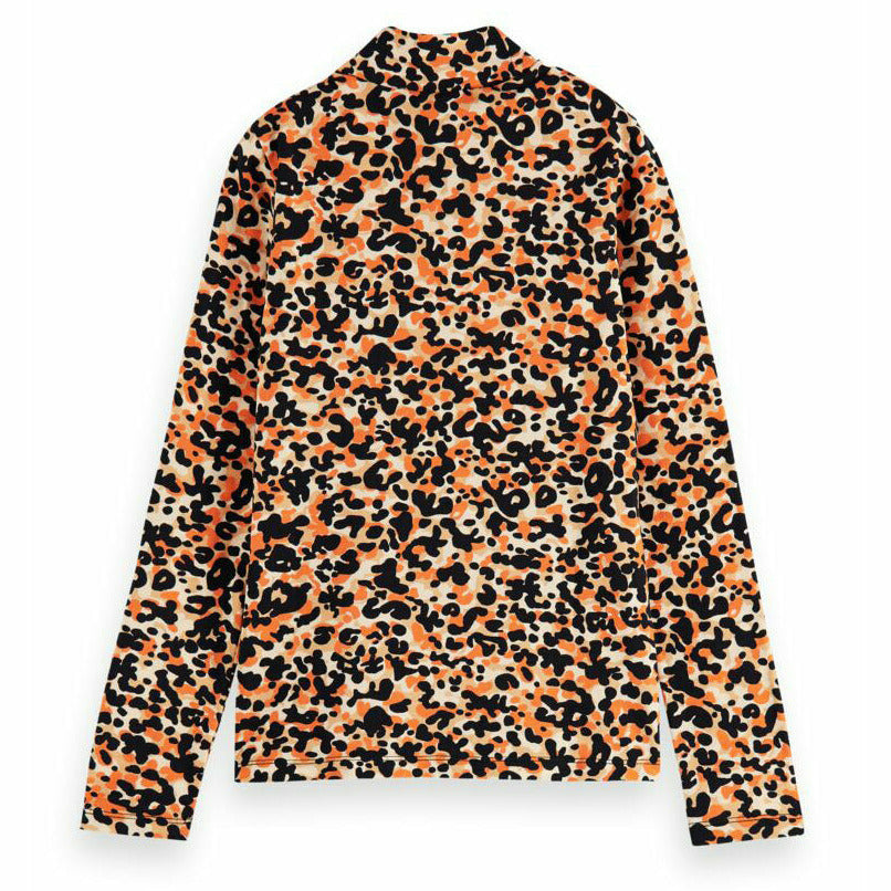 All-Over Printed High-Neck Tee