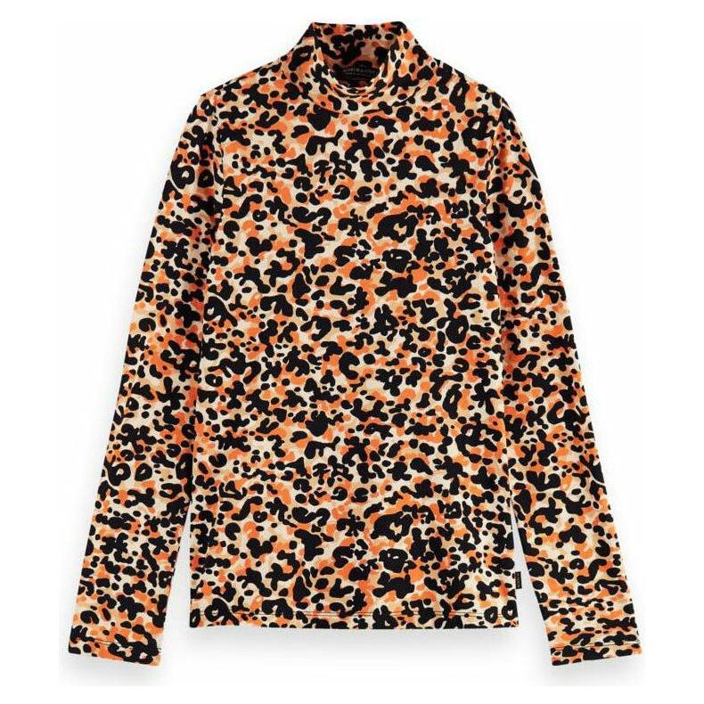 All-Over Printed High-Neck Tee