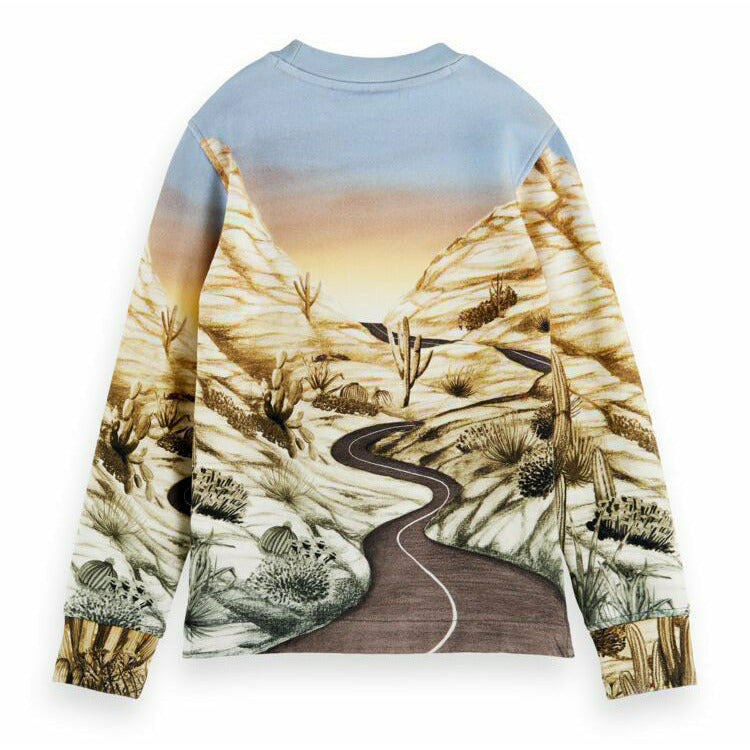 Boxy-Fit All-Over Photo-Print Sweat