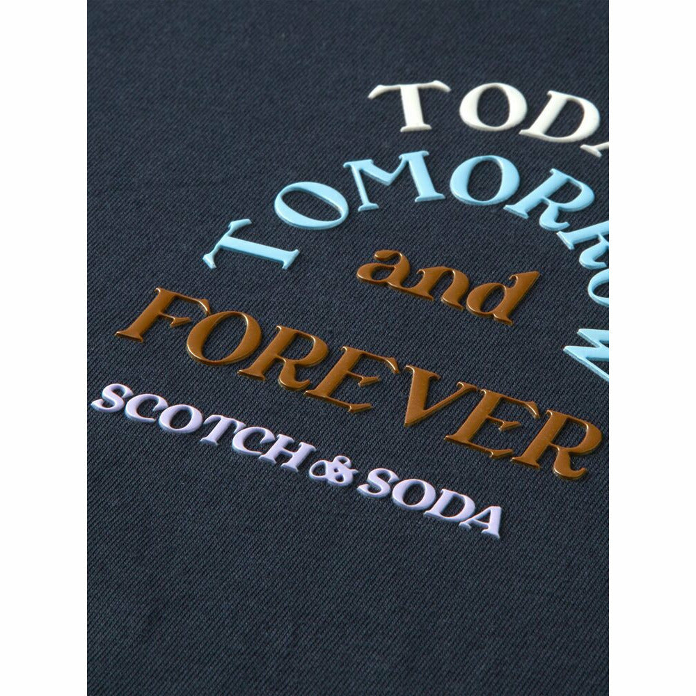 Relaxed-Fit Chest Artwork Tee - Night