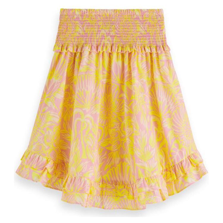 Printed Longer-Length Skirt