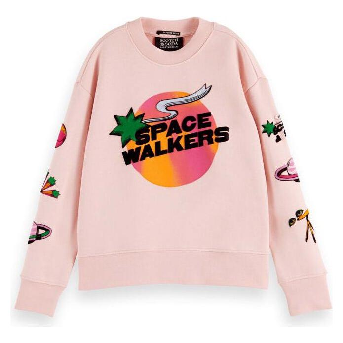 Oversized-Fit Artwork Sweat - Blossom