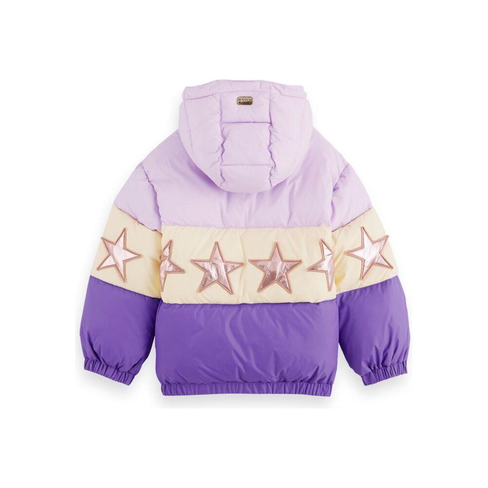Colourblock Star Puffer Jacket