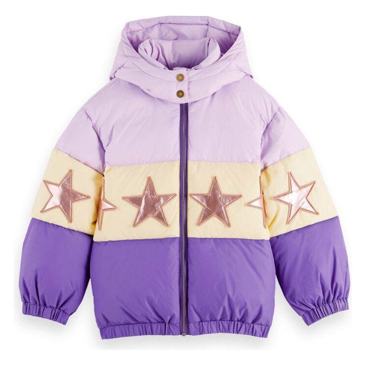 Colourblock Star Puffer Jacket