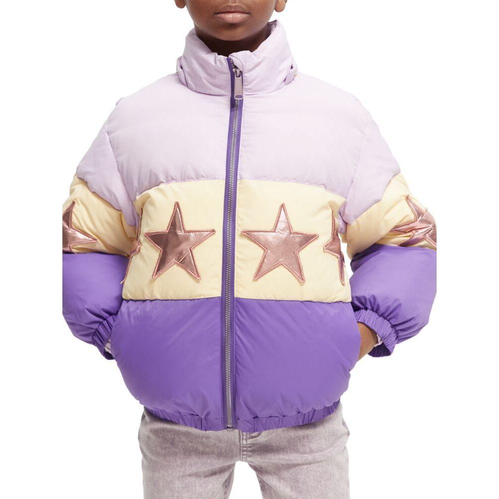 Colourblock Star Puffer Jacket