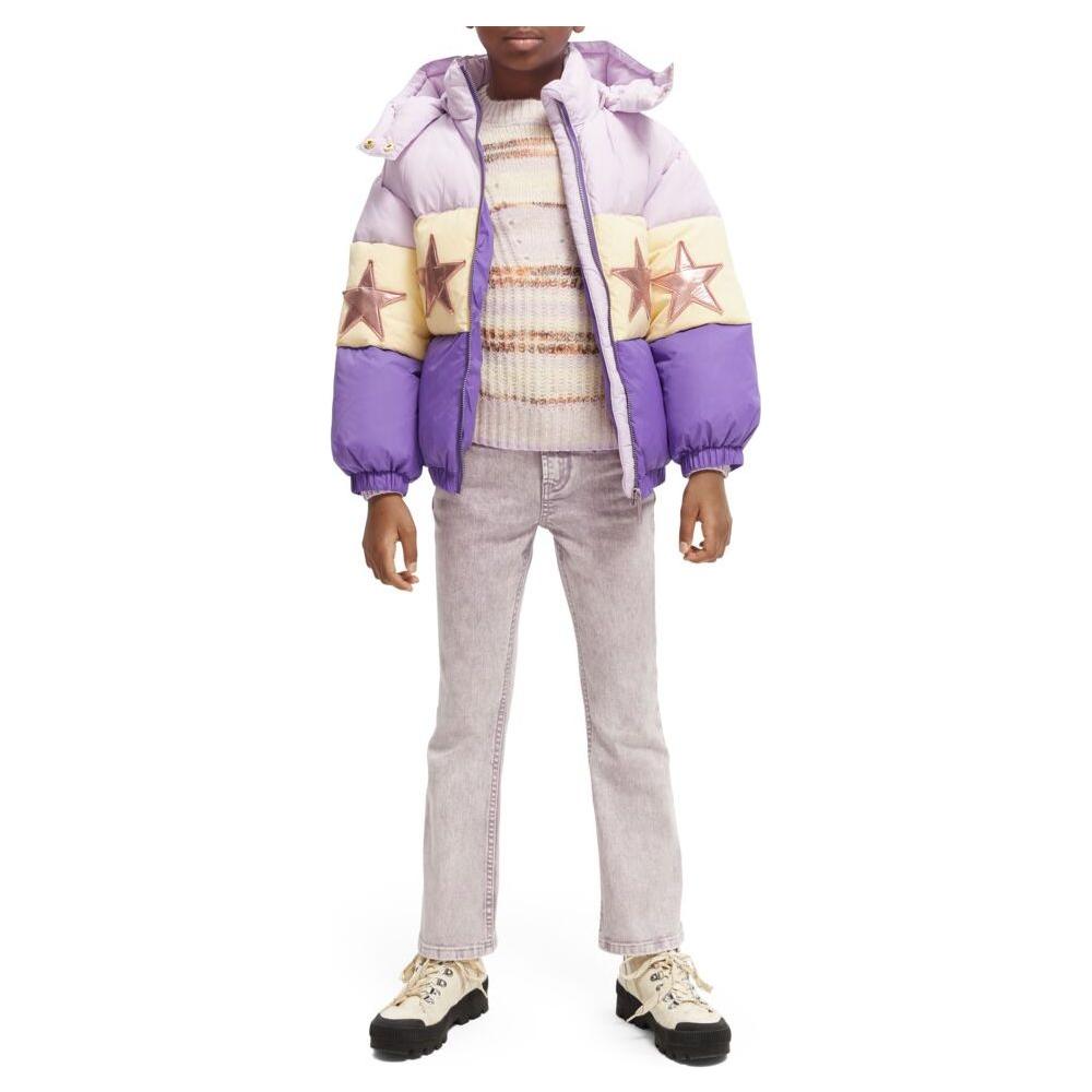 Colourblock Star Puffer Jacket