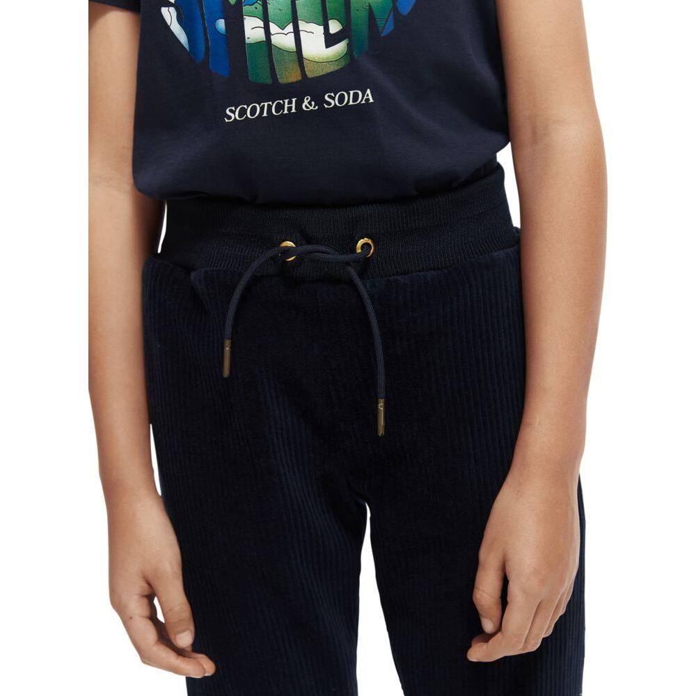 Knitted Corduroy Sweatpants - Night