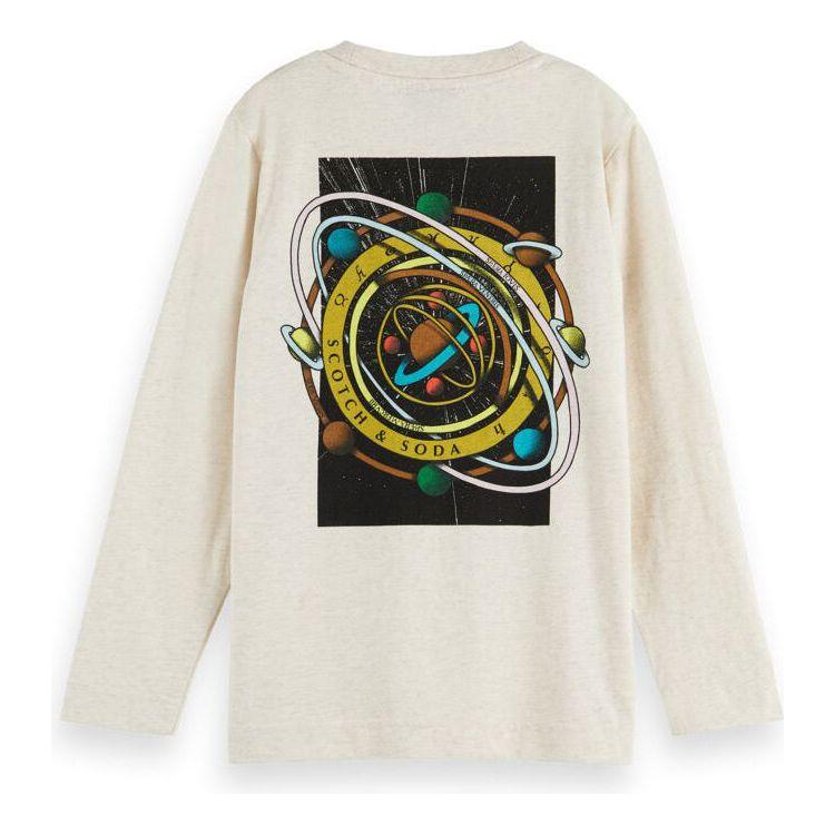 Regular Fit Artwork T-Shirt - Ecru Melange