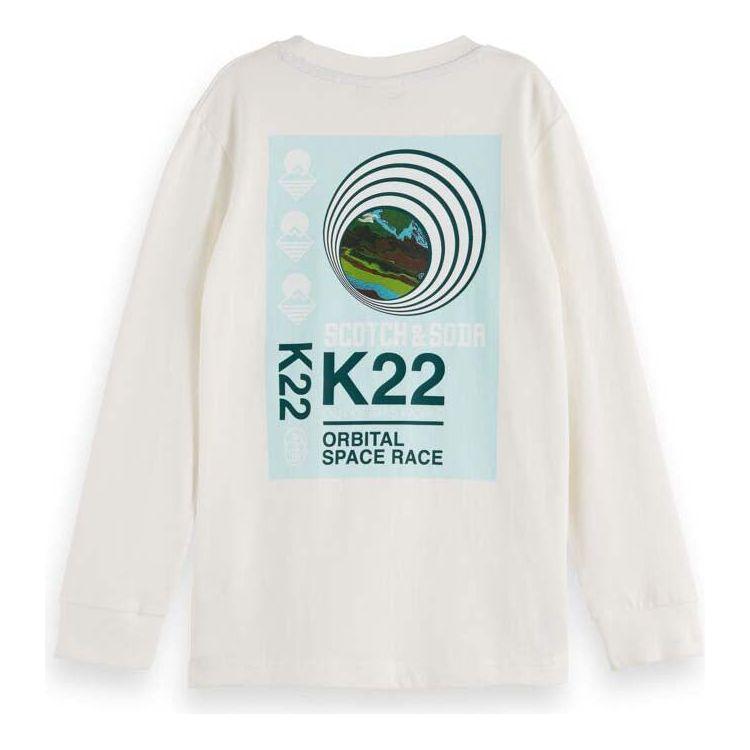 Relaxed Fit Long Sleeve Tee - Off White