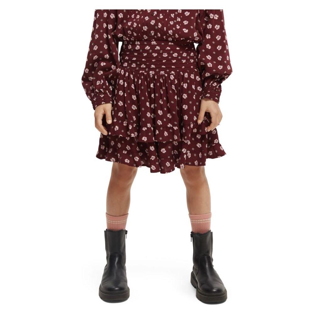 Printed Layered Mini Skirt