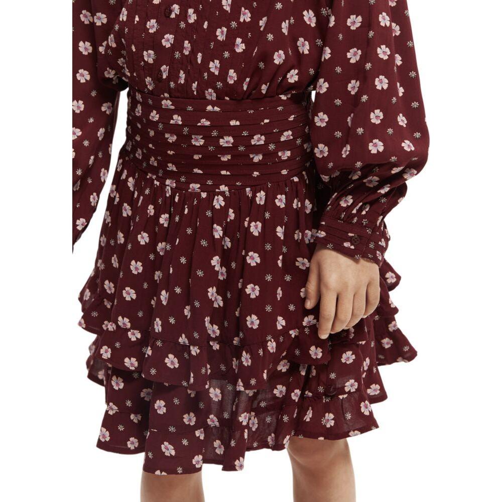 Printed Layered Mini Skirt