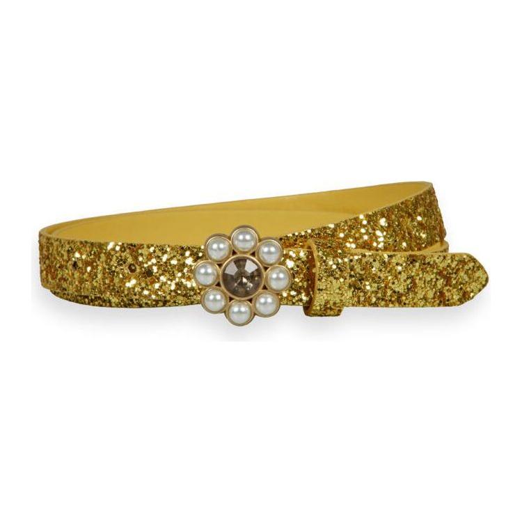 Diamond Buckle Glitter Belt