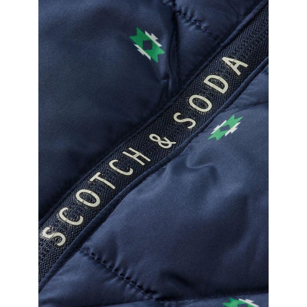 Water Repellent Puffed Jacket With Removable Hood
