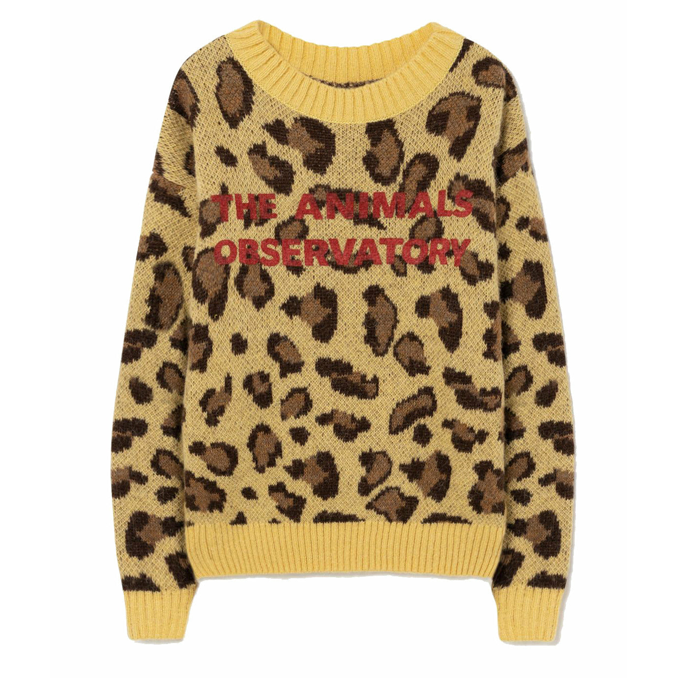 Arty Bull Kids Sweater - Yellow The Animals Observatory