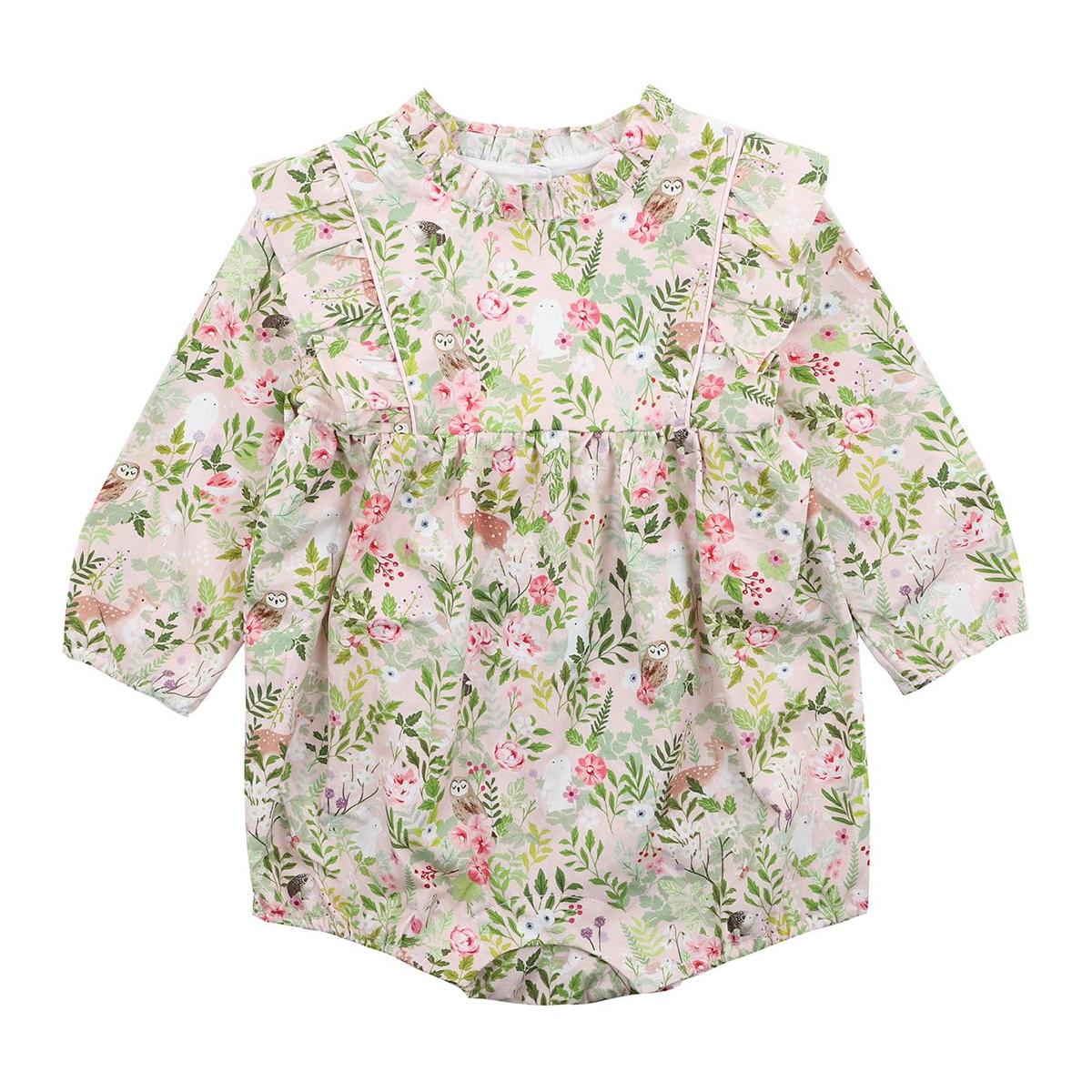 Forest Bow Woven Bodysuit