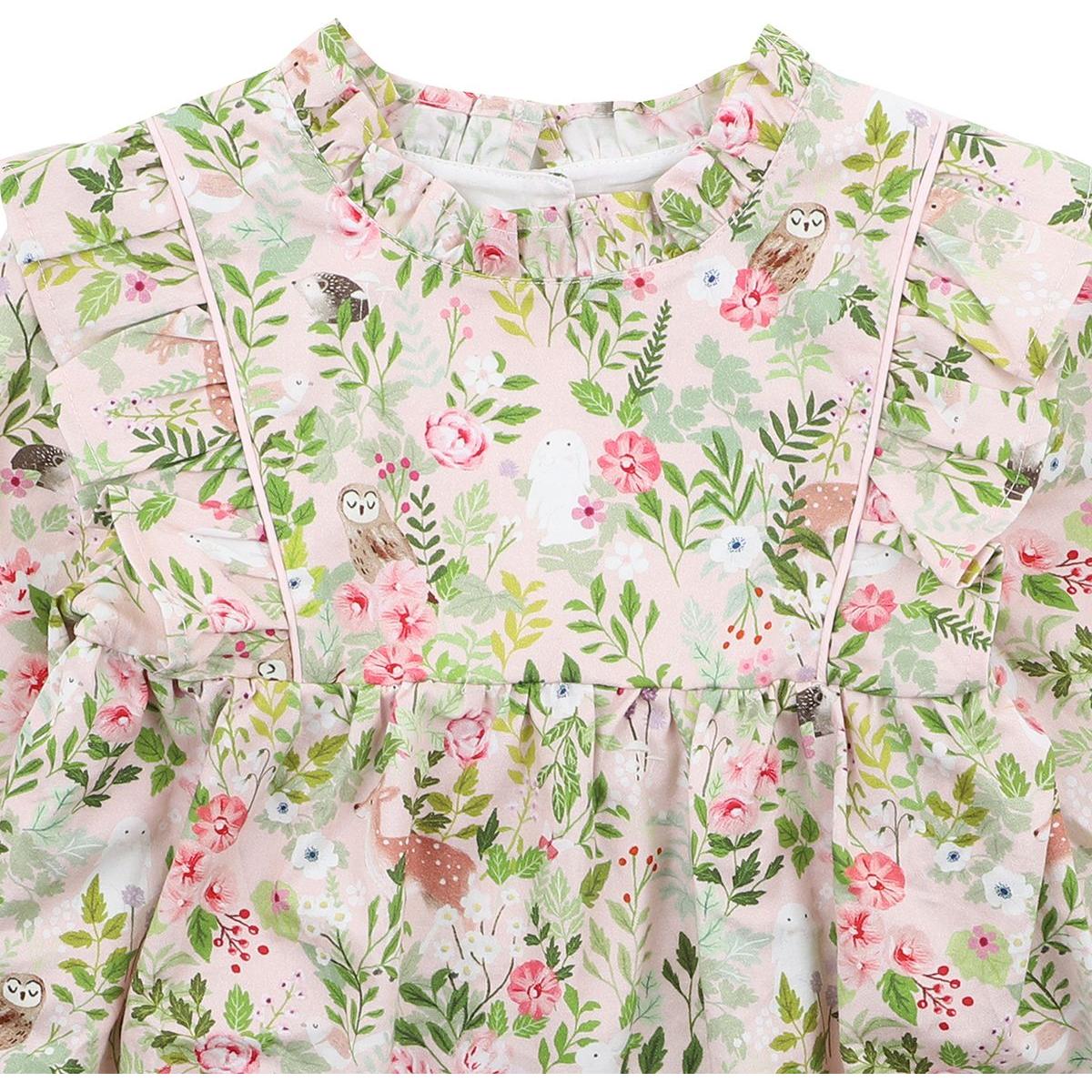 Forest Bow Woven Bodysuit