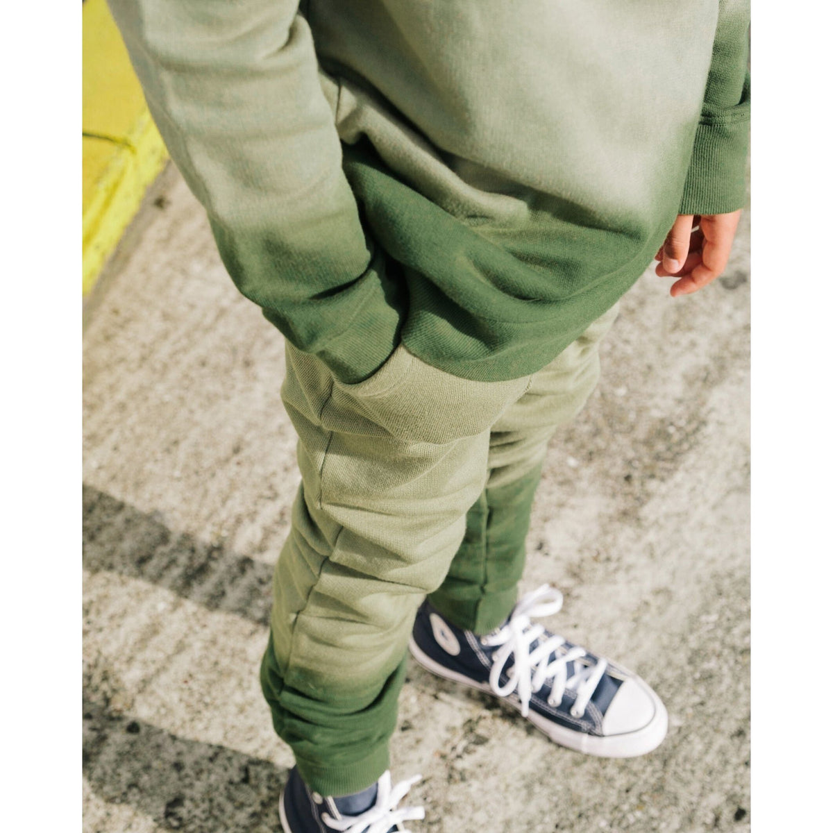 Green Dip-Dye Joggers