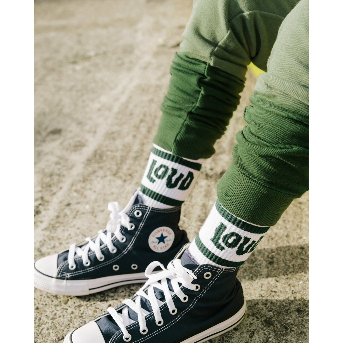 Green Dip-Dye Joggers