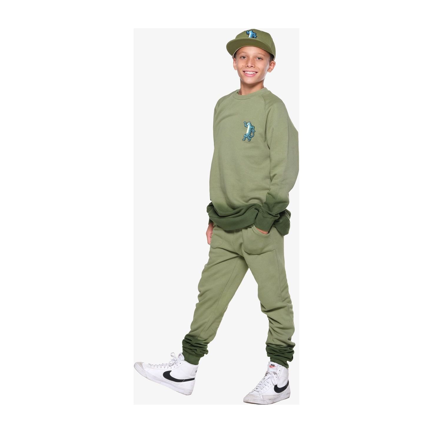 Green Dip-Dye Joggers