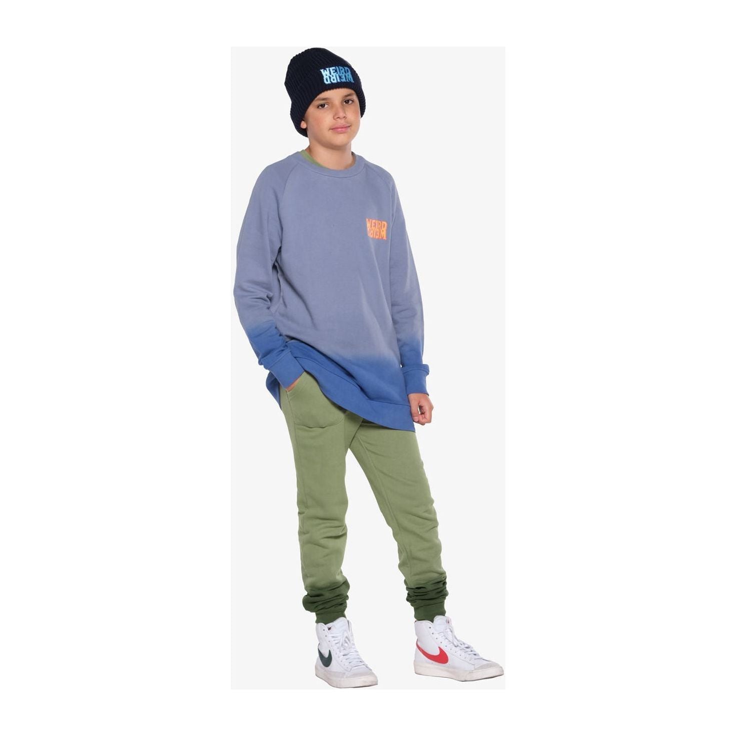 Green Dip-Dye Joggers