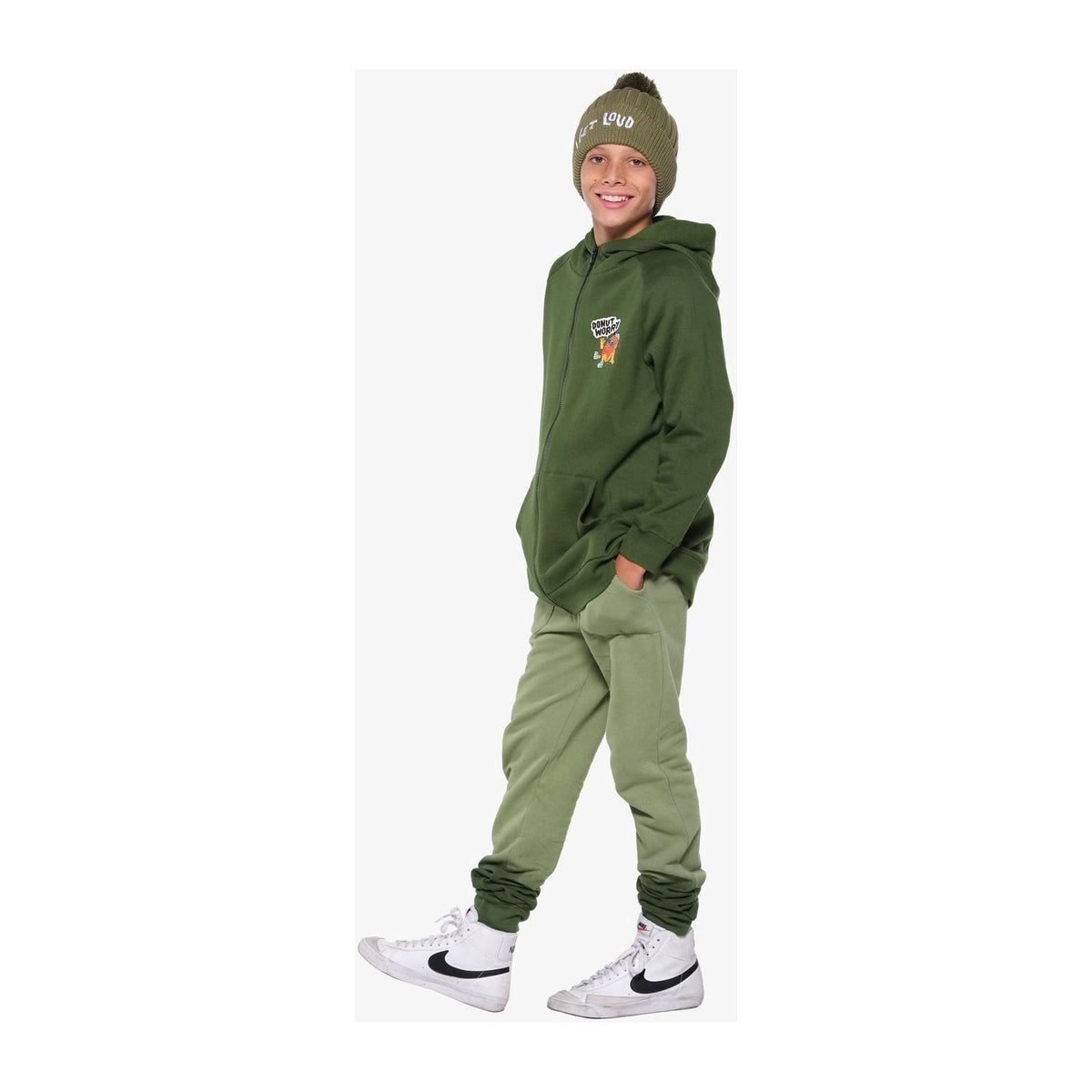 Green Dip-Dye Joggers