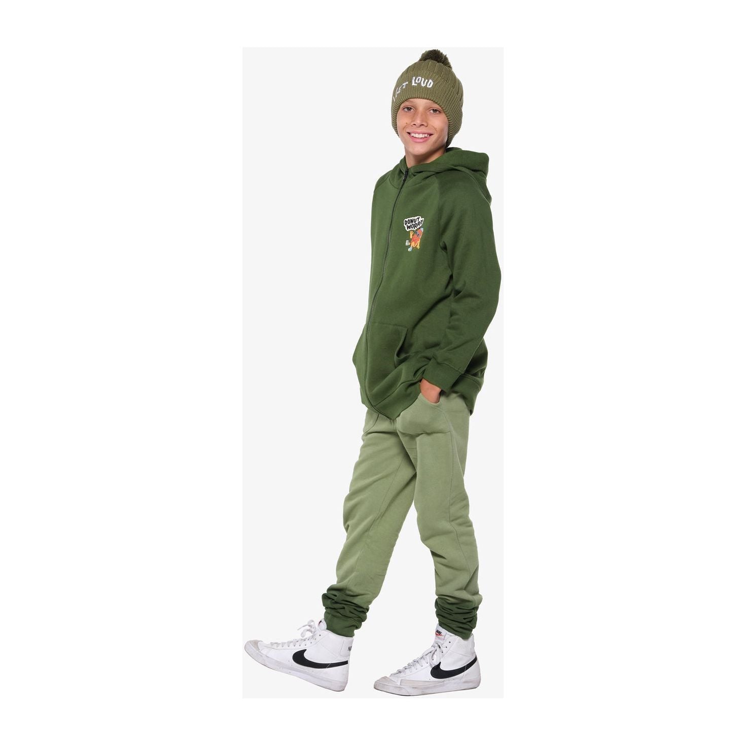 Green Dip-Dye Joggers