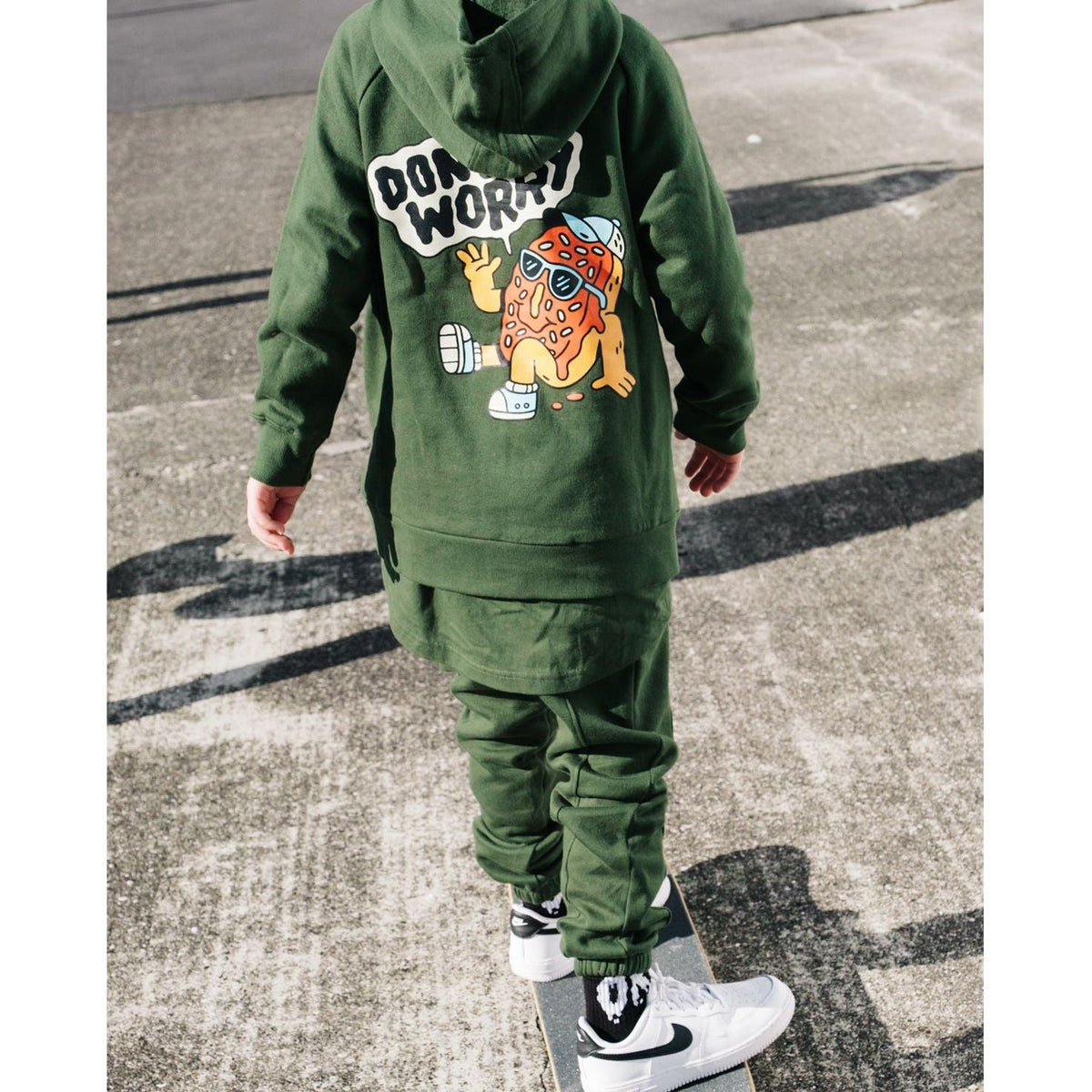 Donut Worry Fleece Zip Hood