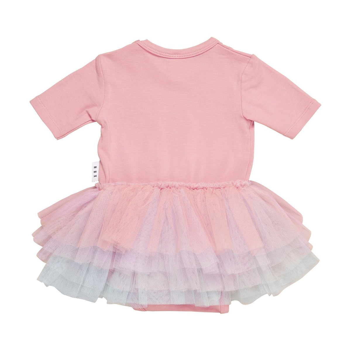 Dino Rainbow Layered Ballet Onesie