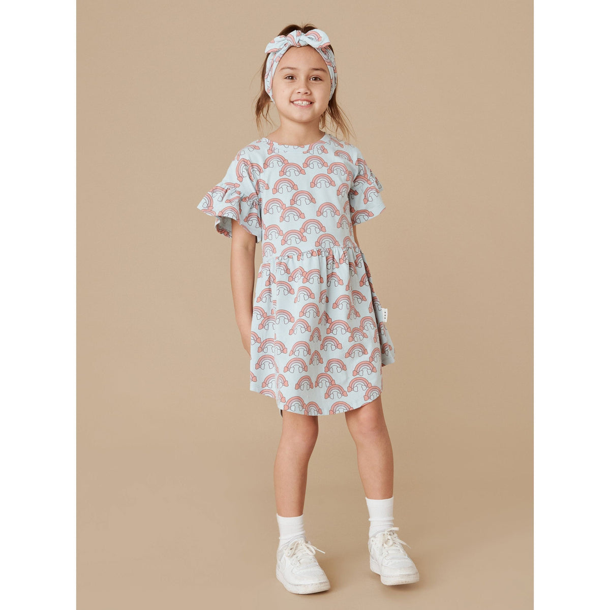 Rain Bow Frill Swirl Dress