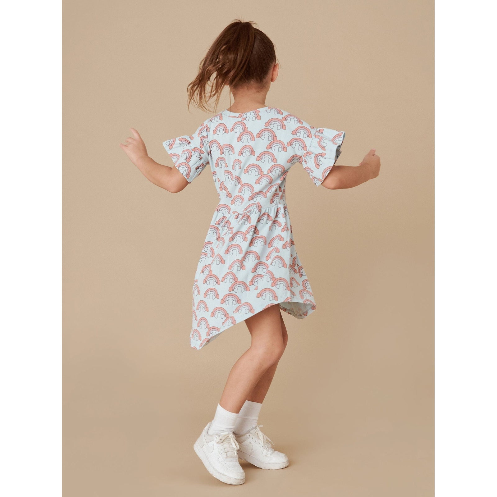 Rain Bow Frill Swirl Dress