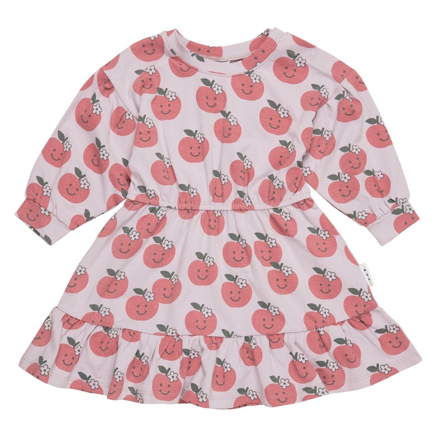 Apple Drop Shoulder Tuck Dress