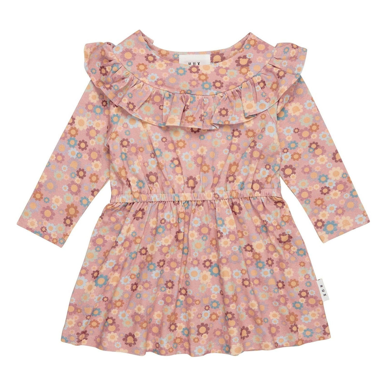 Rainbow Flower Bear Frill Dress