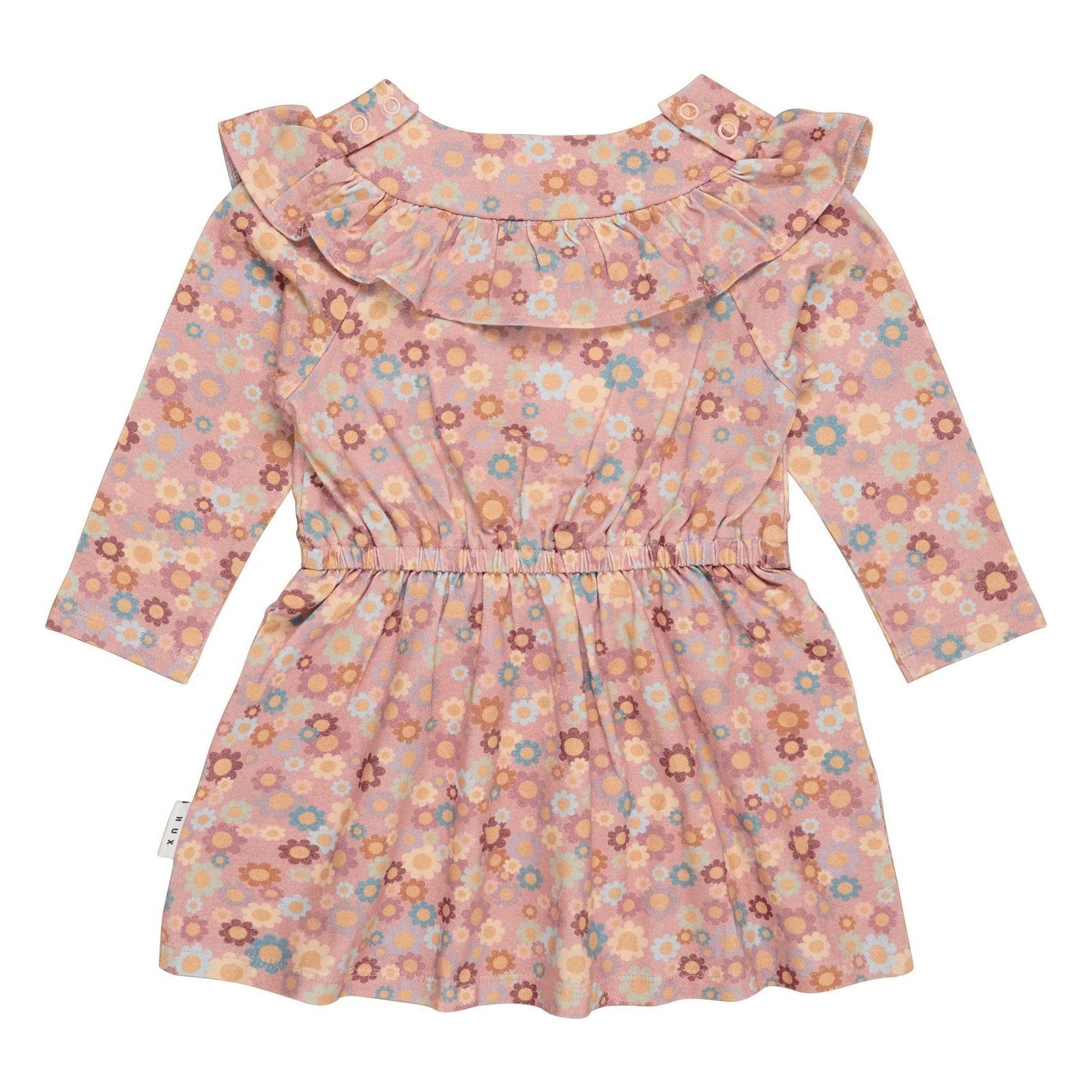 Rainbow Flower Bear Frill Dress