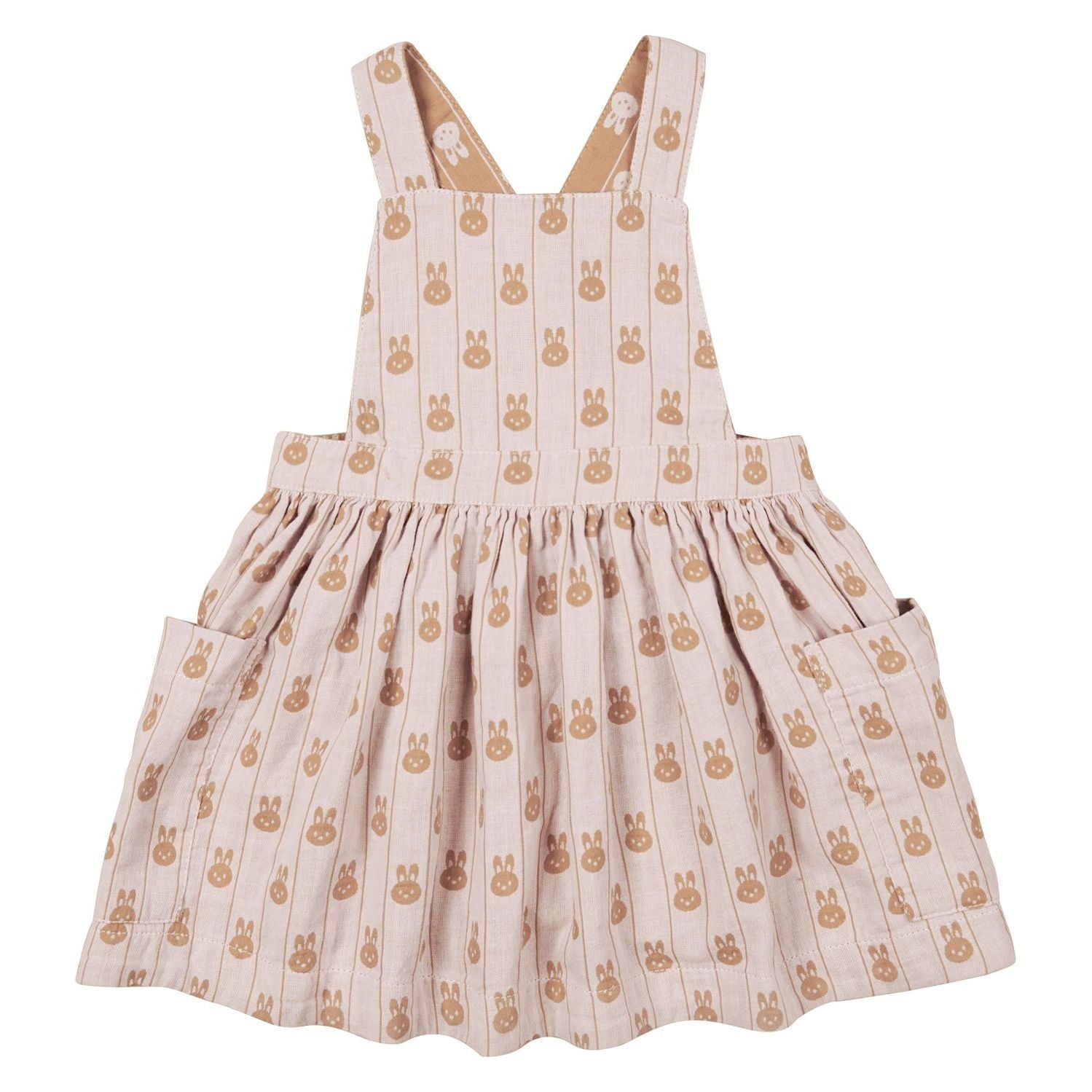 Bunny Stripe Reversible Pinafore
