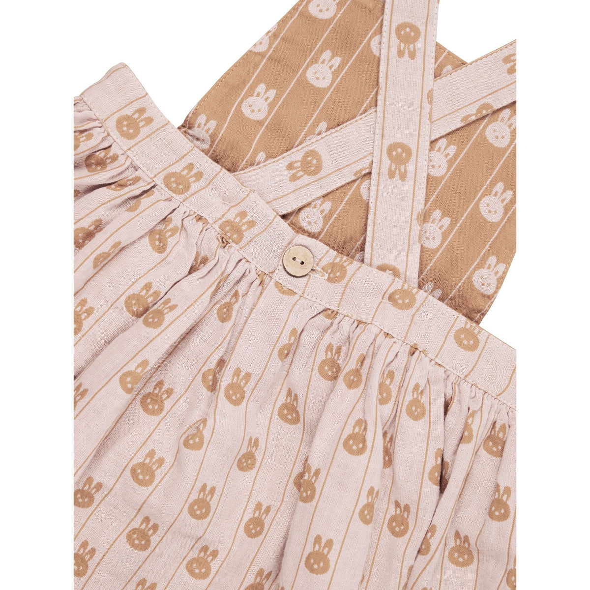 Bunny Stripe Reversible Pinafore