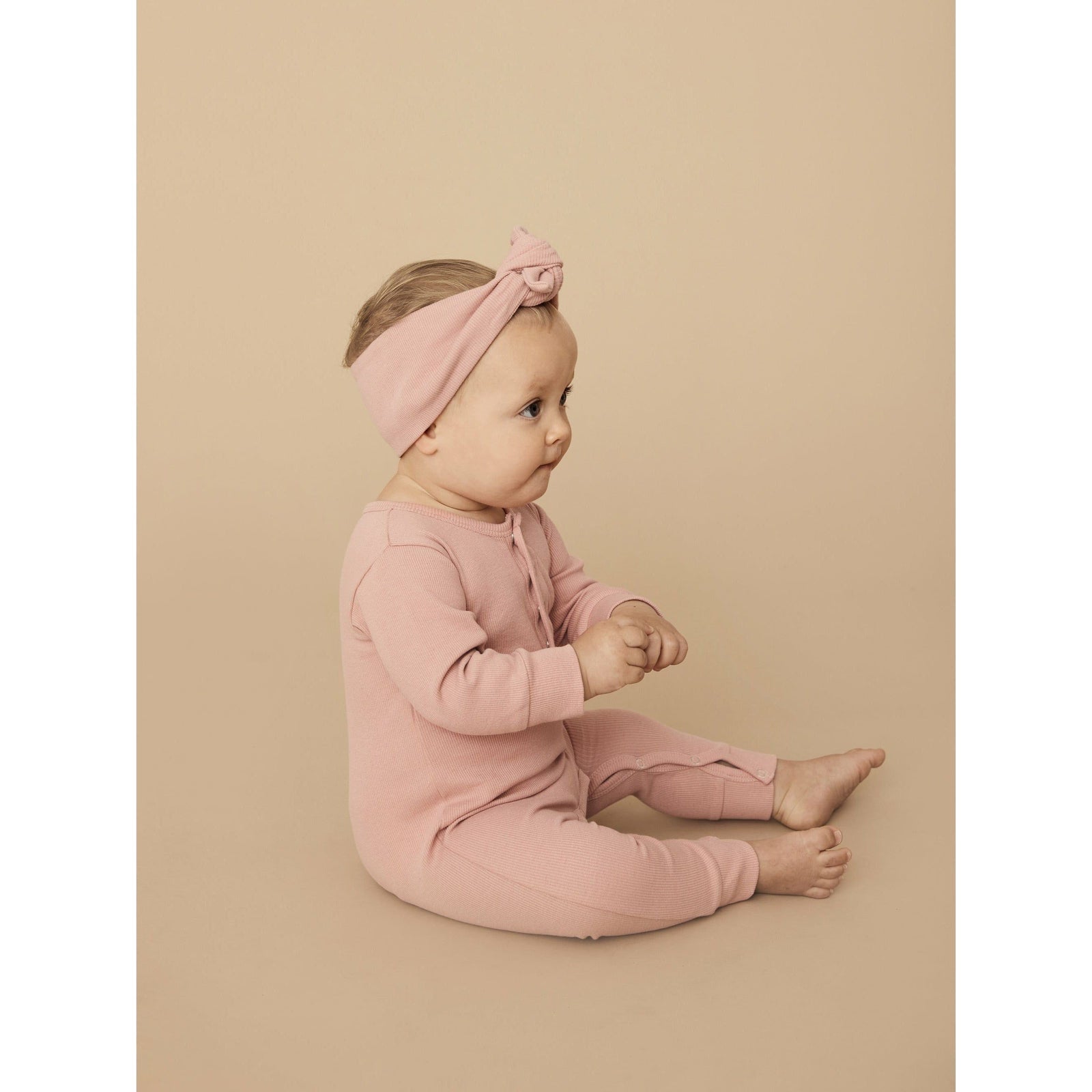 Dusty Rose Rib Romper