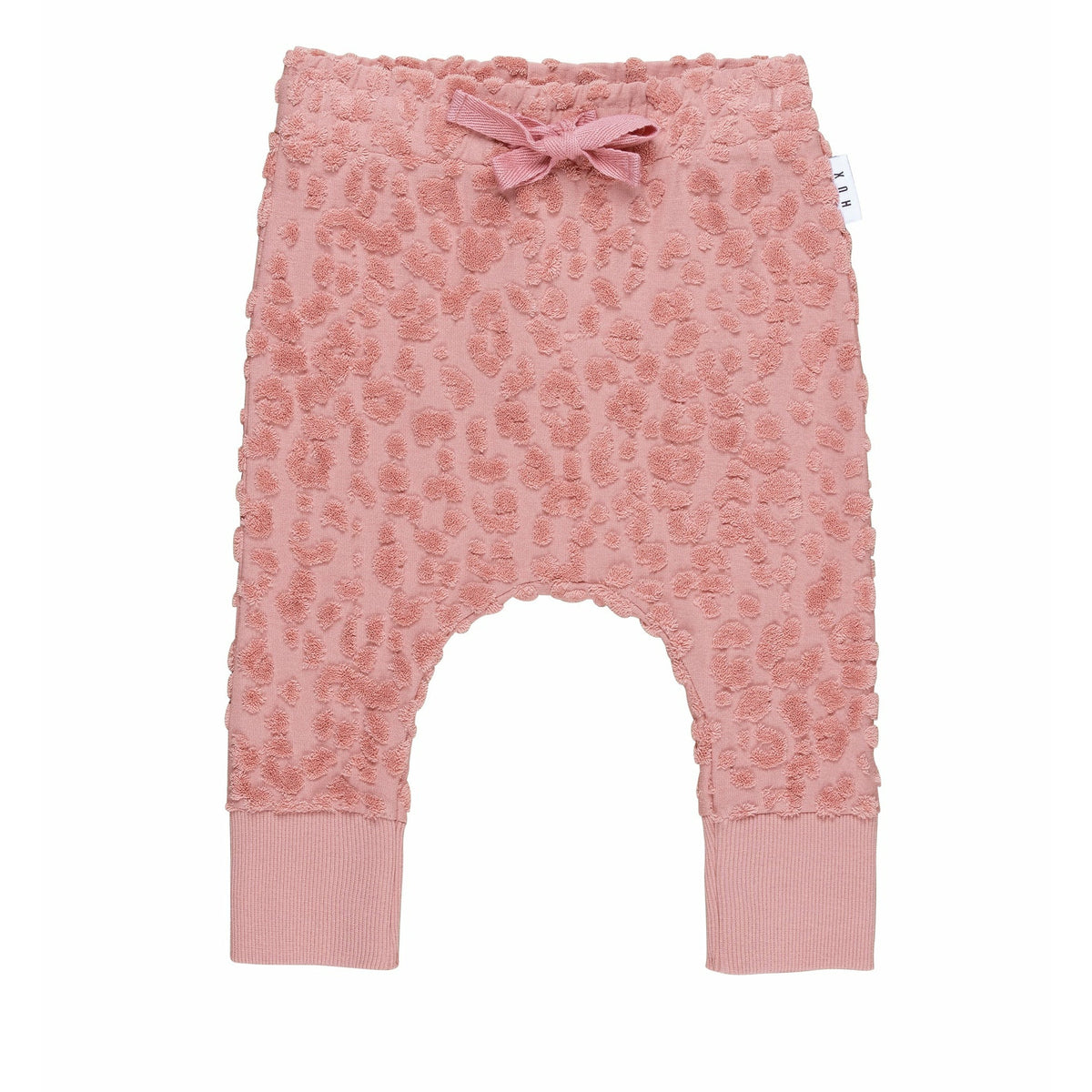 Dusty Rose Terry Drop Crotch Pant