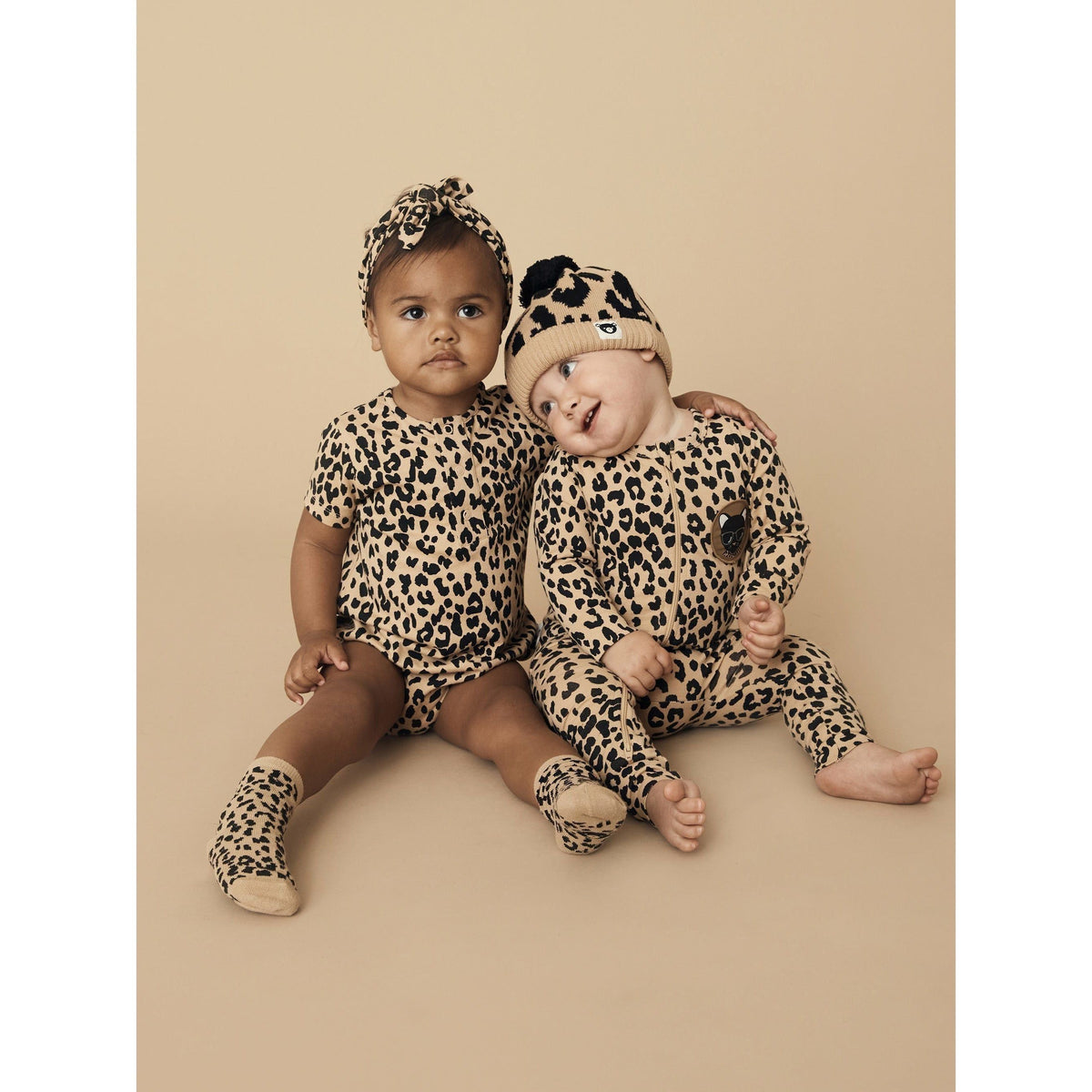 Leopard/Monster 2Pk Socks
