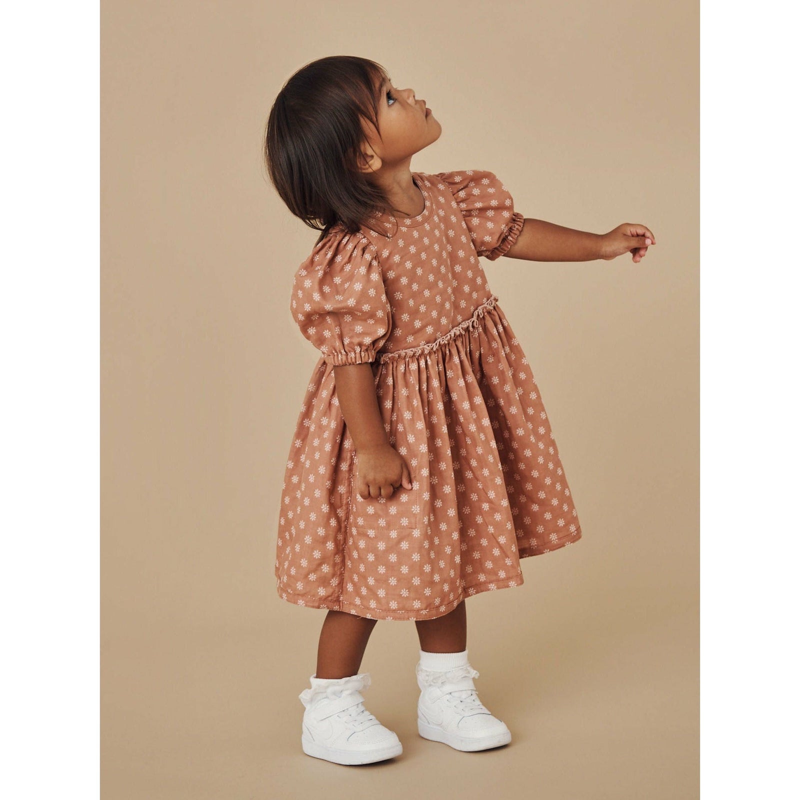 Reversible Puff Sleeve Dress