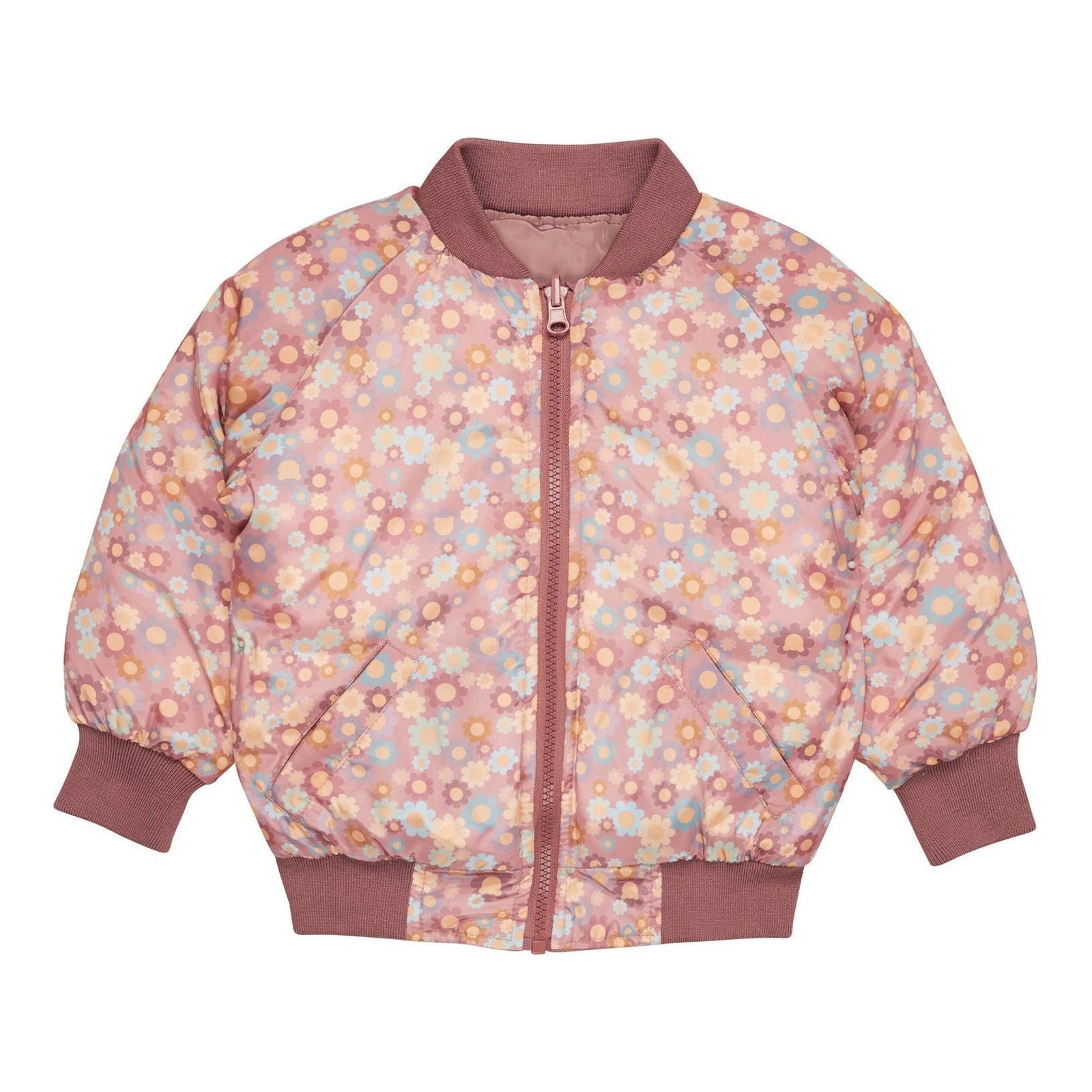 Rainbow Flower Bear Reversible Bomber