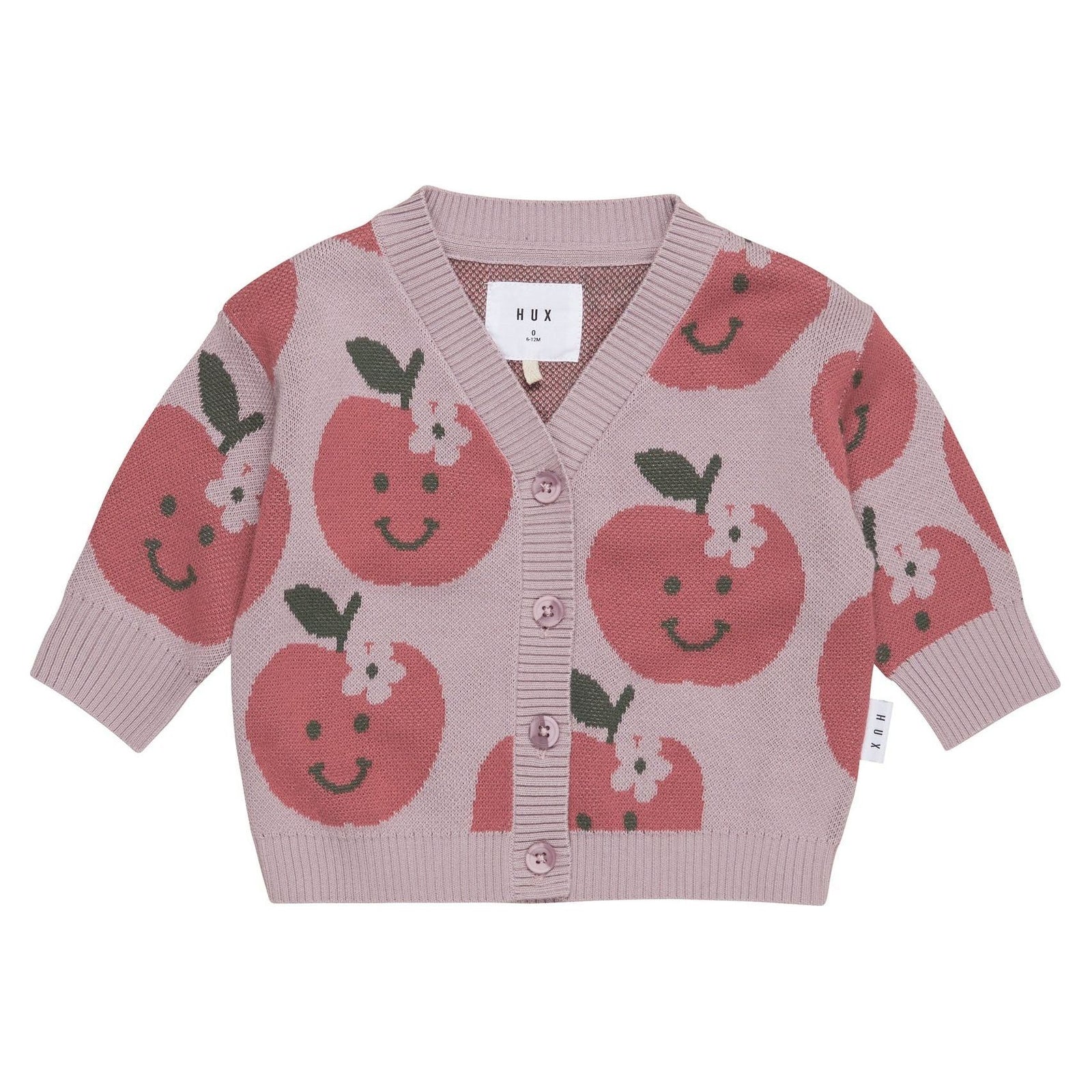 Apple Boxy Cardi - Lilac