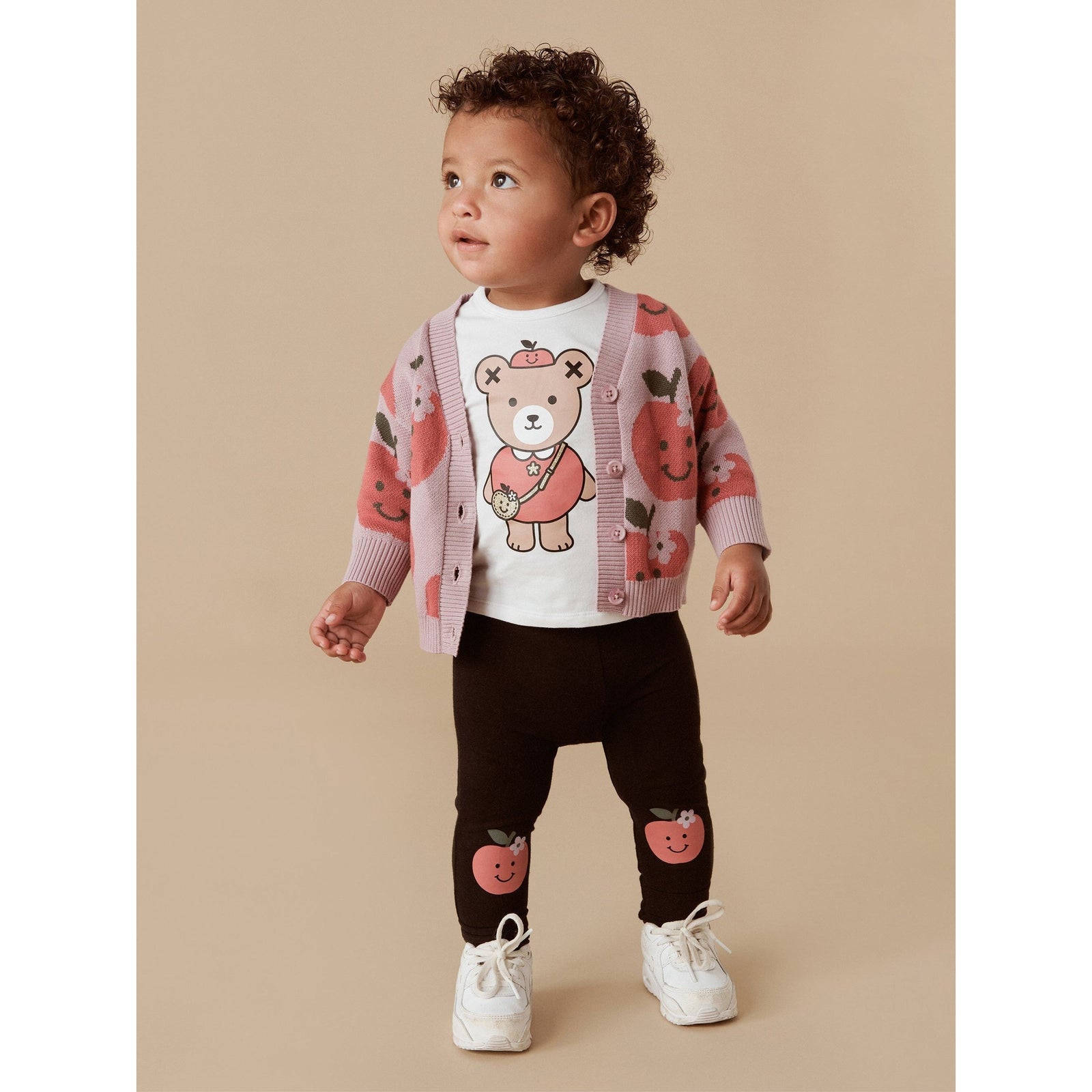 Apple Boxy Cardi - Lilac