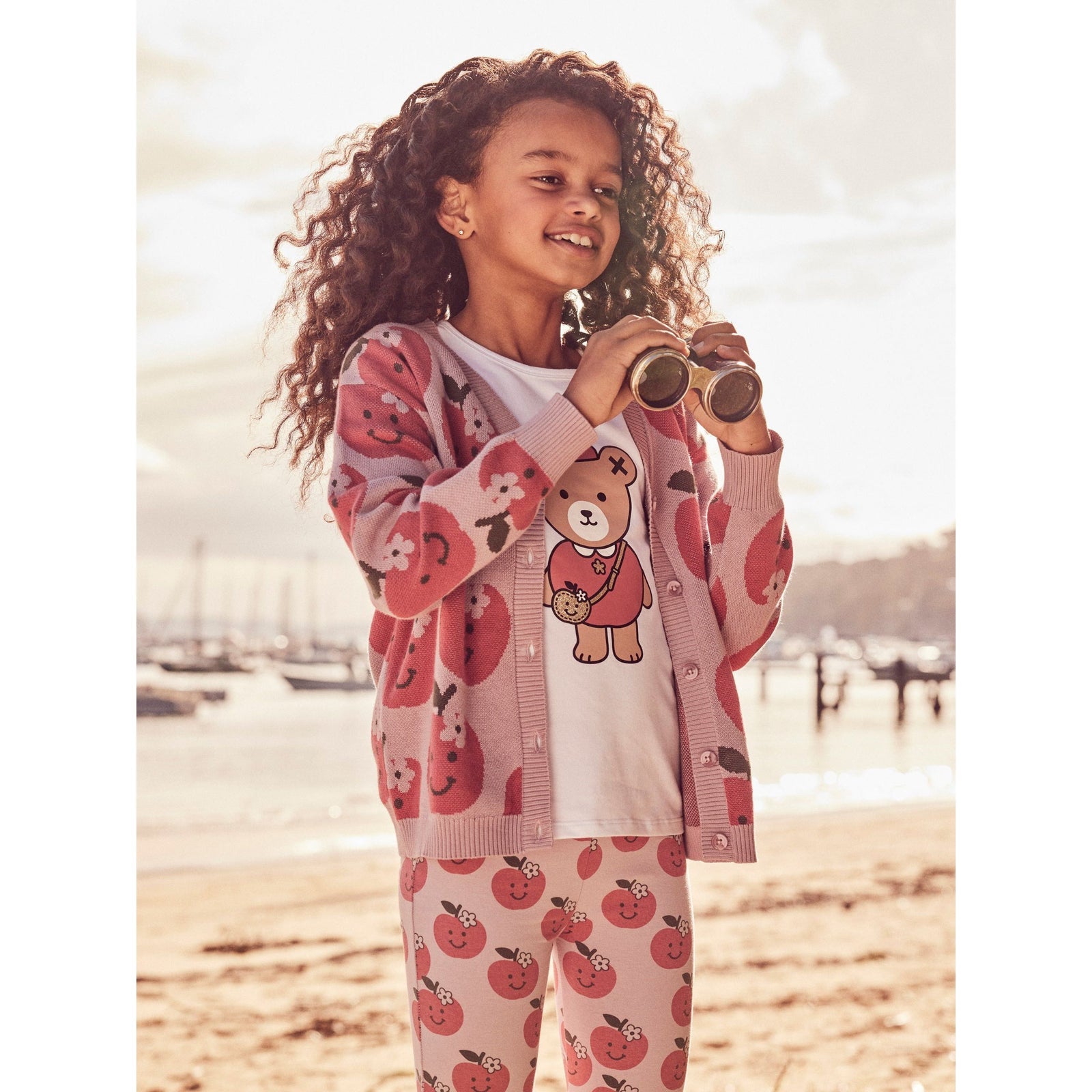 Apple Boxy Cardi - Lilac