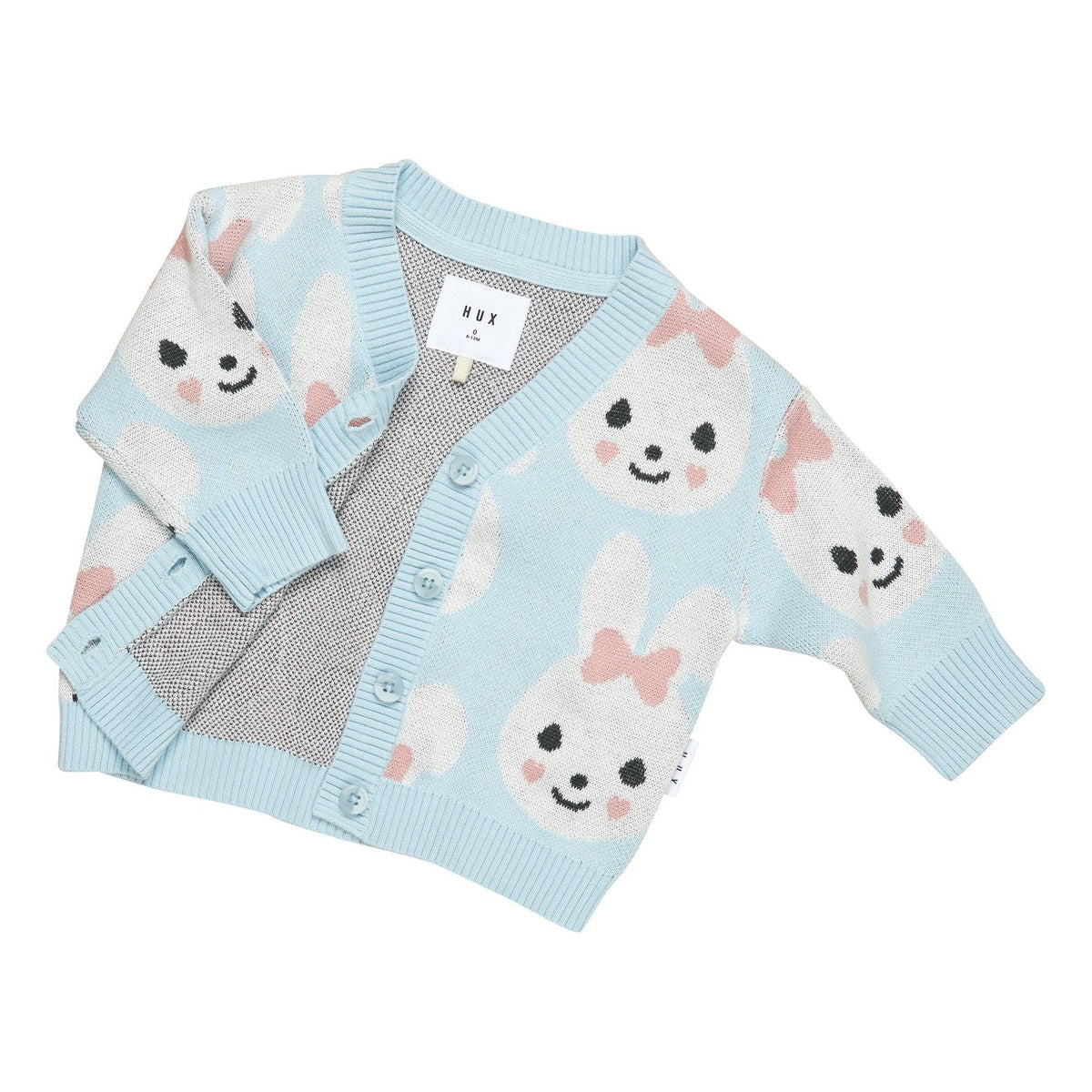 Sky Bunny Boxy Cardi- Sky