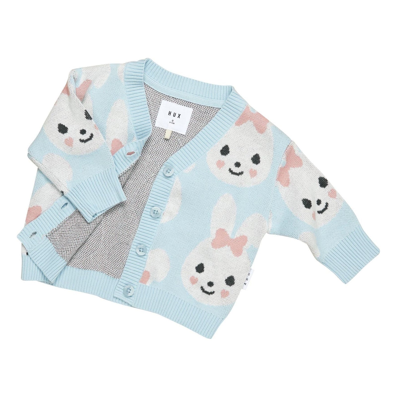 Sky Bunny Boxy Cardi- Sky