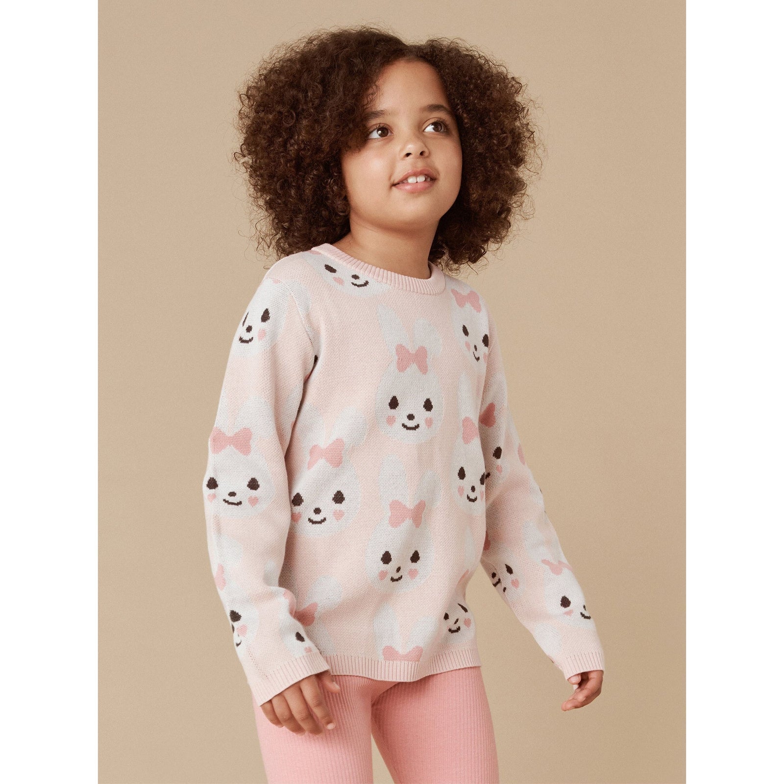 Rose Bunny Knit Jumper