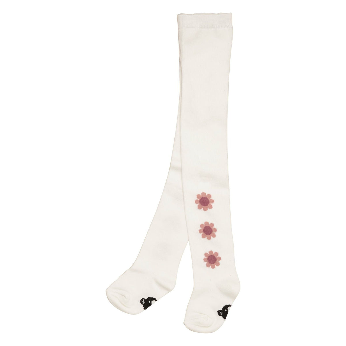 Flower Tights - Almond Milk